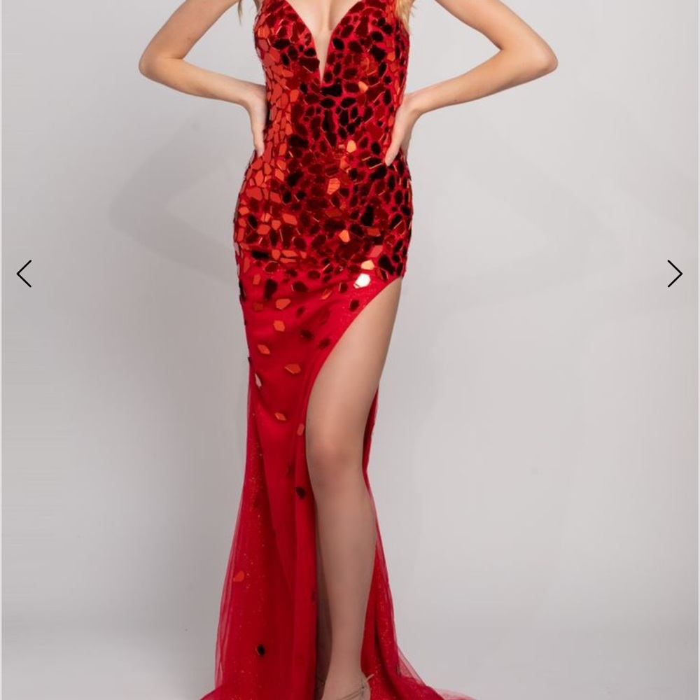 Elegant Red Evening Gown